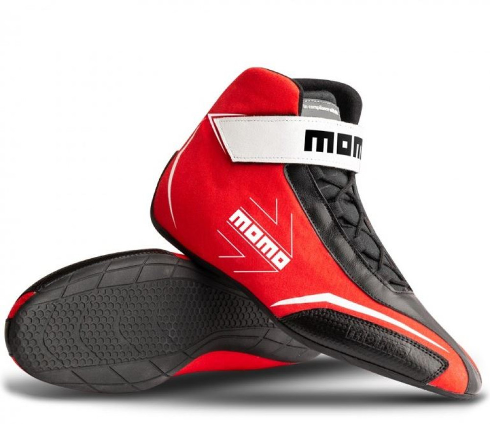 MOMO Rennfahrer-Schuhe CORSA LITE rot